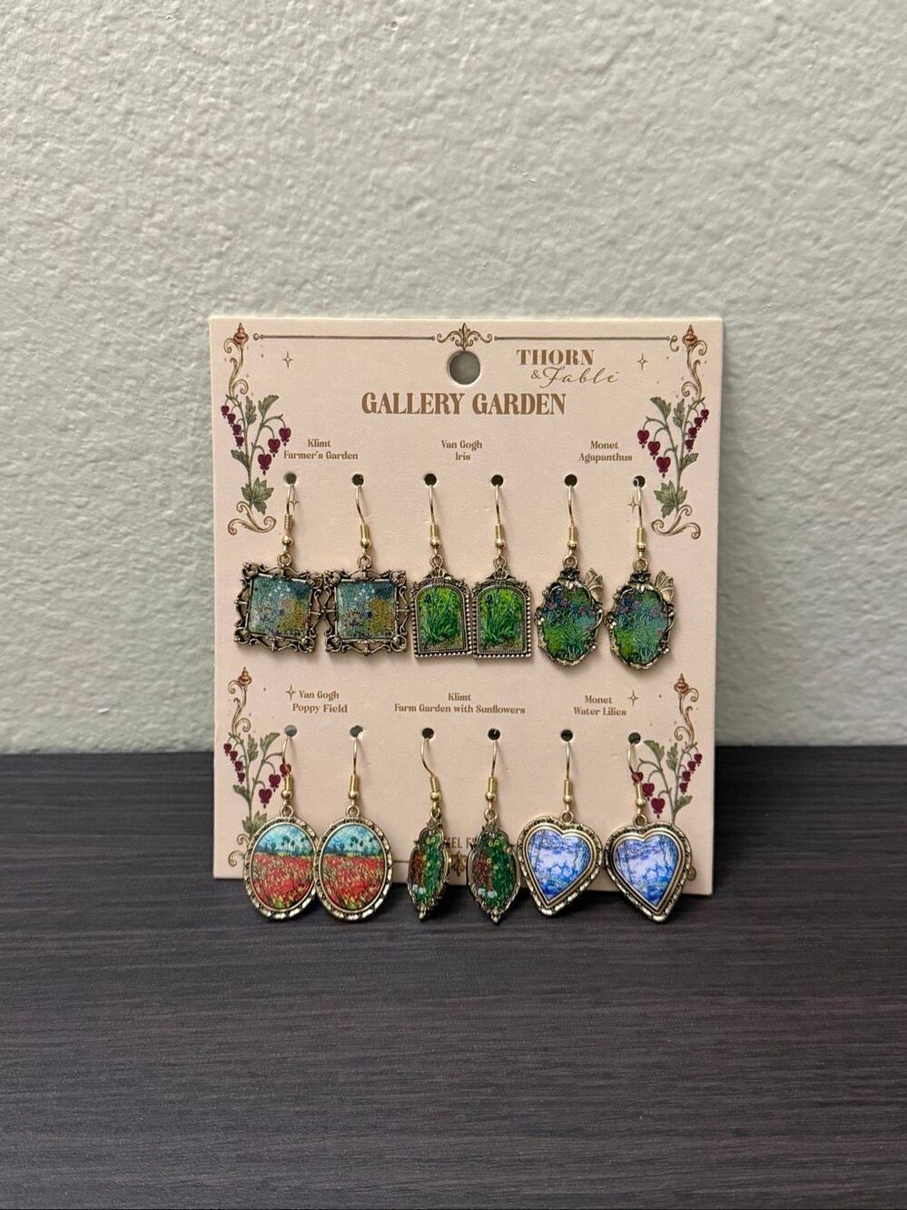 Thorn & Fable Gallery Garden Drop Earrings Set